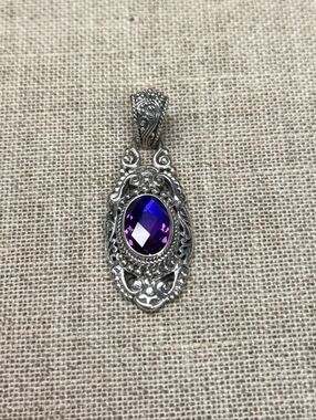 Sarda Sterling Silver 4.8CT Rainbow Quartz Triplet Pendant